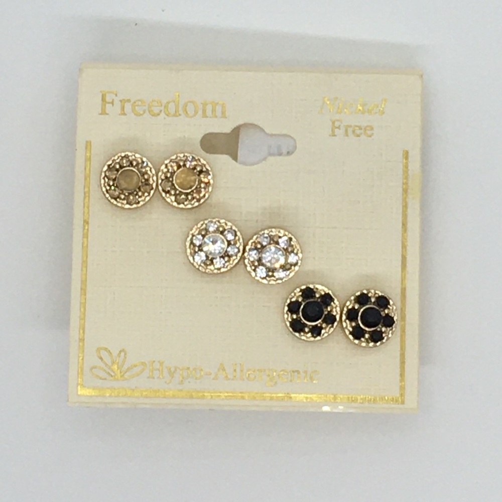 Freedom 3-piece earring set